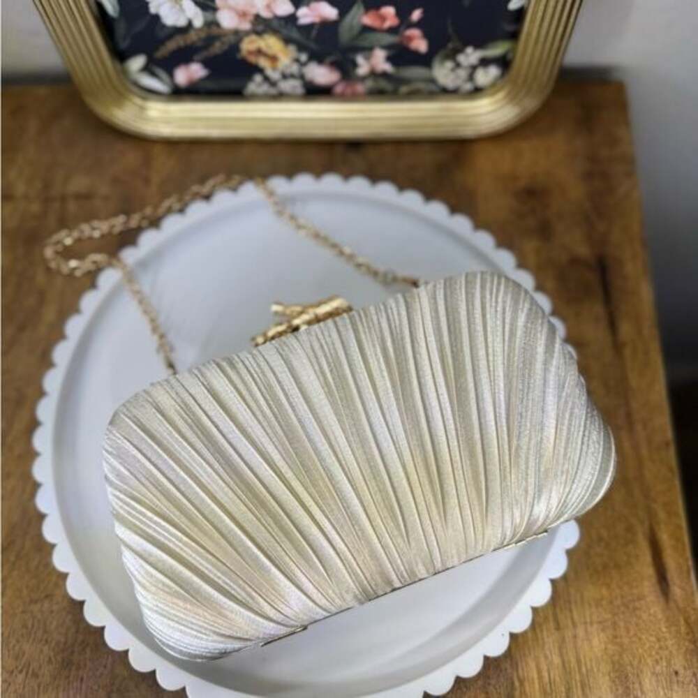 Elegant Gold Clutch Bag